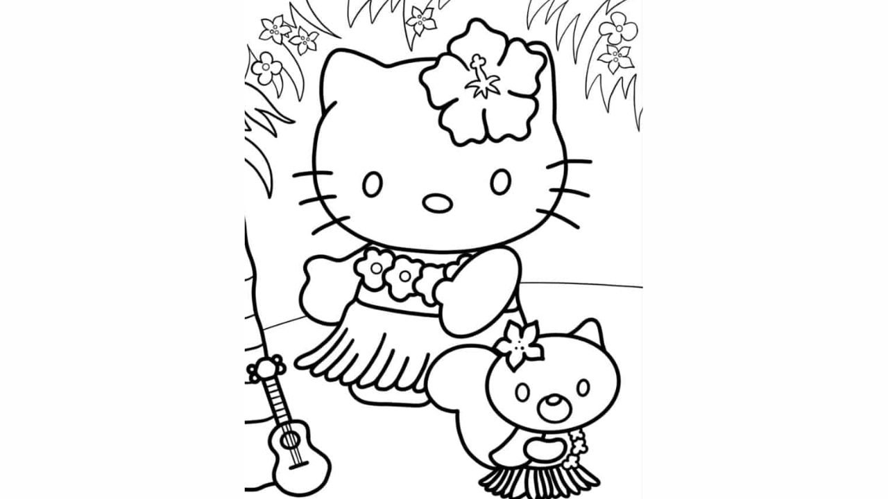 Hello Kitty Dancing Hula